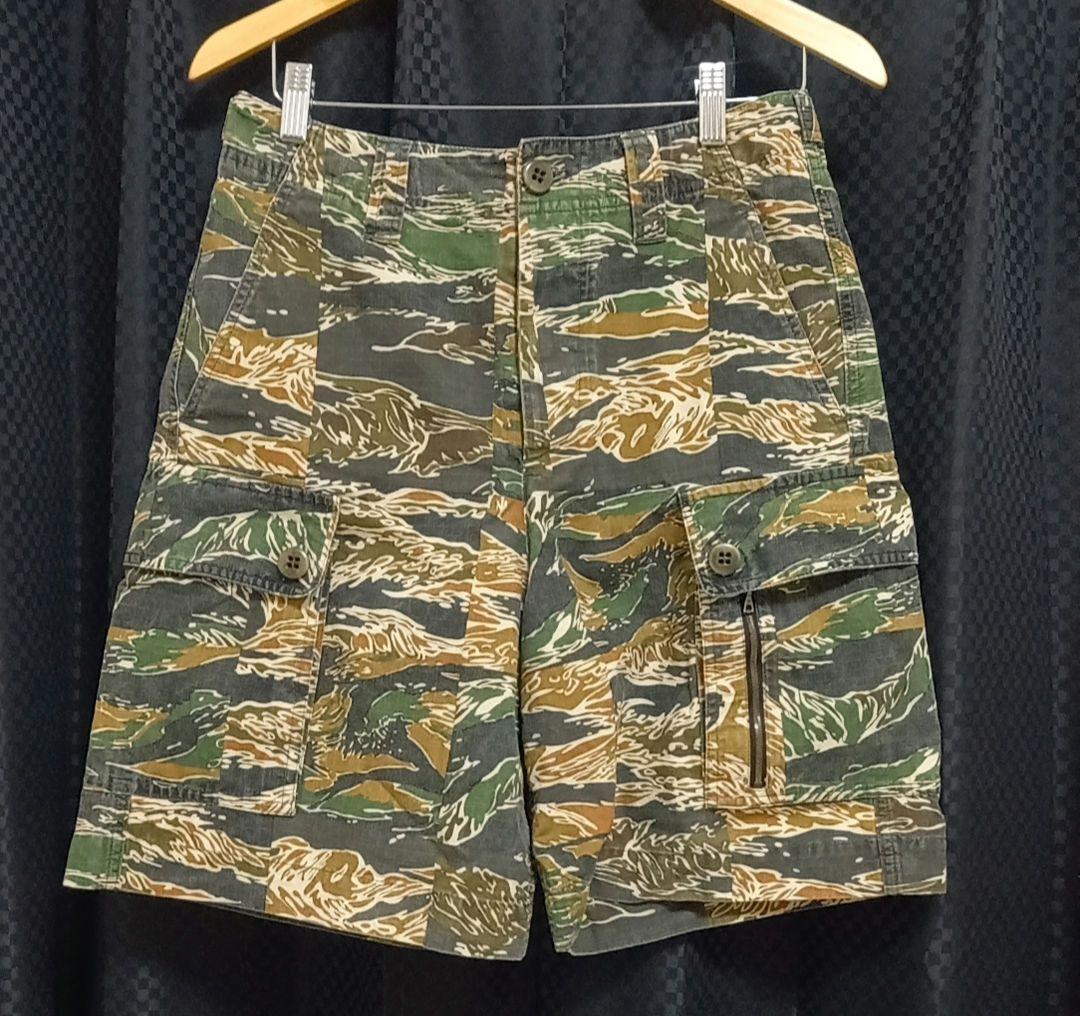 美品　ドリスヴァンノッテン　ショートパンツ　カーゴ　46　カモフラ　迷彩