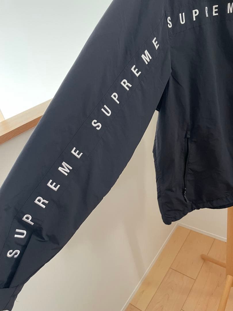 SUPREME Cleve Logos Ripstop Jacket 黒 S