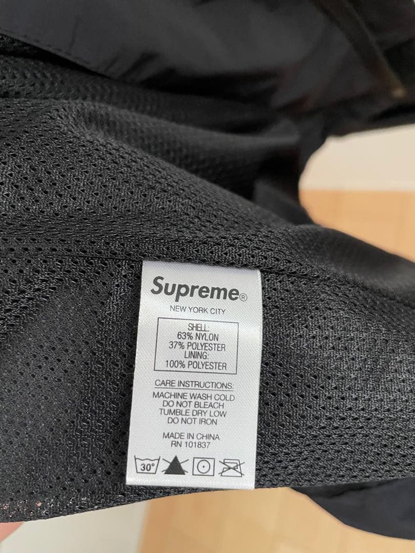 SUPREME Cleve Logos Ripstop Jacket 黒 S