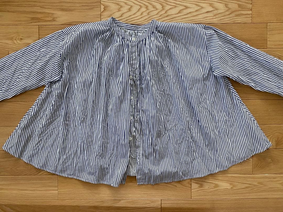 grin ストライプ 長袖シャツ