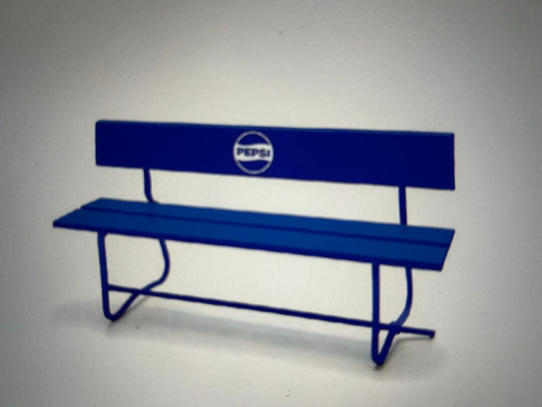 PEPSI アウトドアベンチ 青