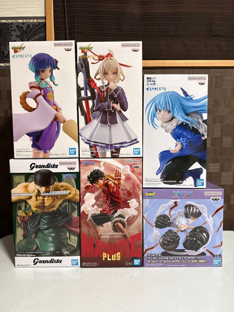 フィギュア　まとめ売り ６点(ワンピース　モンスト　転スラ)