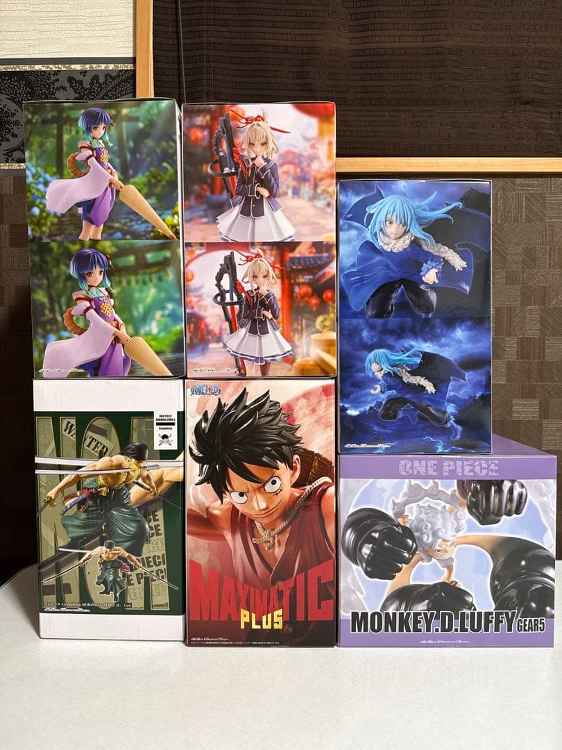 フィギュア　まとめ売り ６点(ワンピース　モンスト　転スラ)
