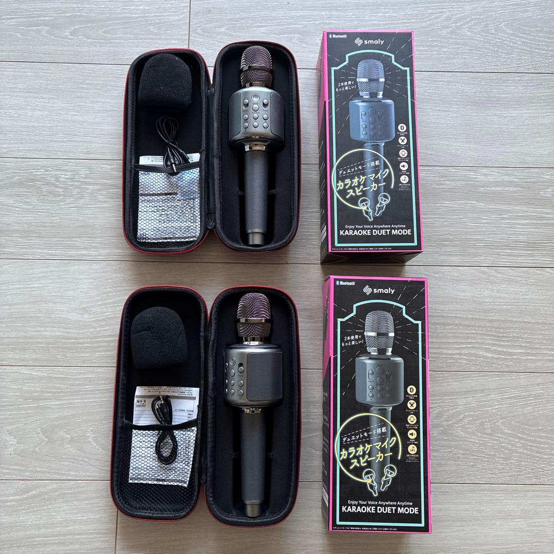 カラオケマイクスピーカー Bluetooth 2セット SM-KM21