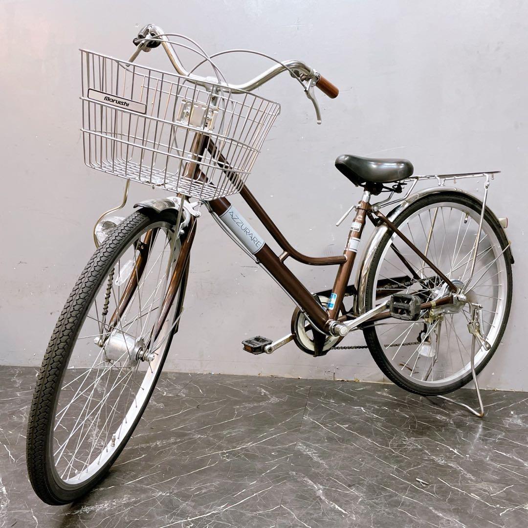 大阪配送価格【944】《関西》一般車 ママチャリ AZZURARE ブラウン