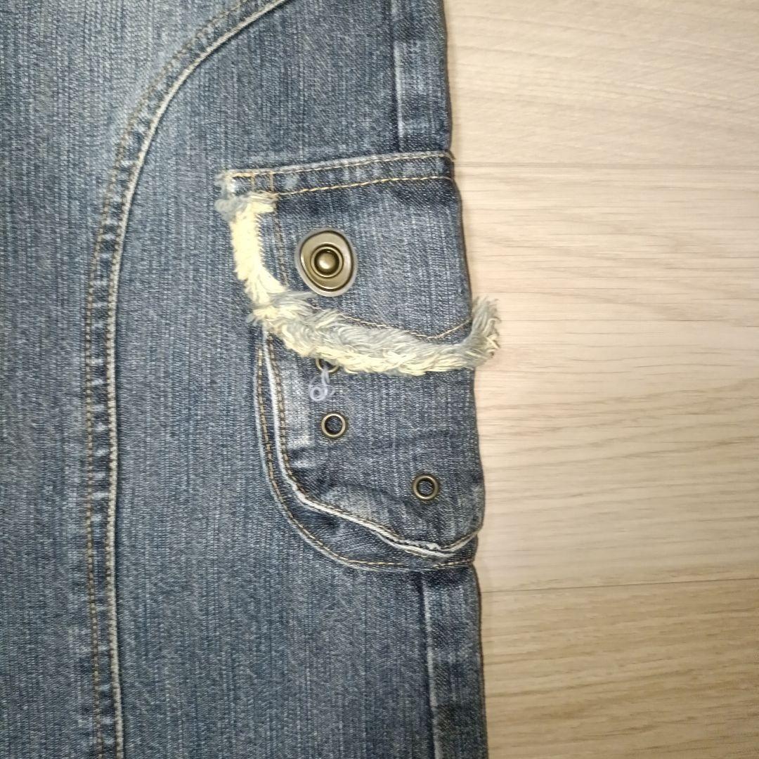 【in the attic】 デザイン カーゴ デニム ダメージ Y2K