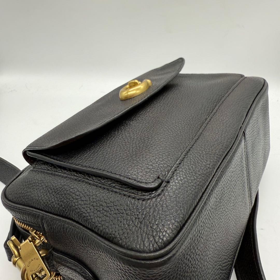 【美品】COACH コーチ キャシー カメラバッグ ブラック 639