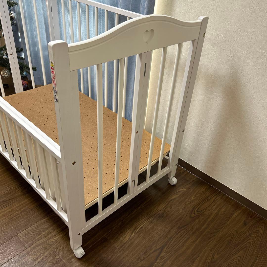 ベビーベッド チェリッシュ　ホワイト　引き取り希望　配送相談