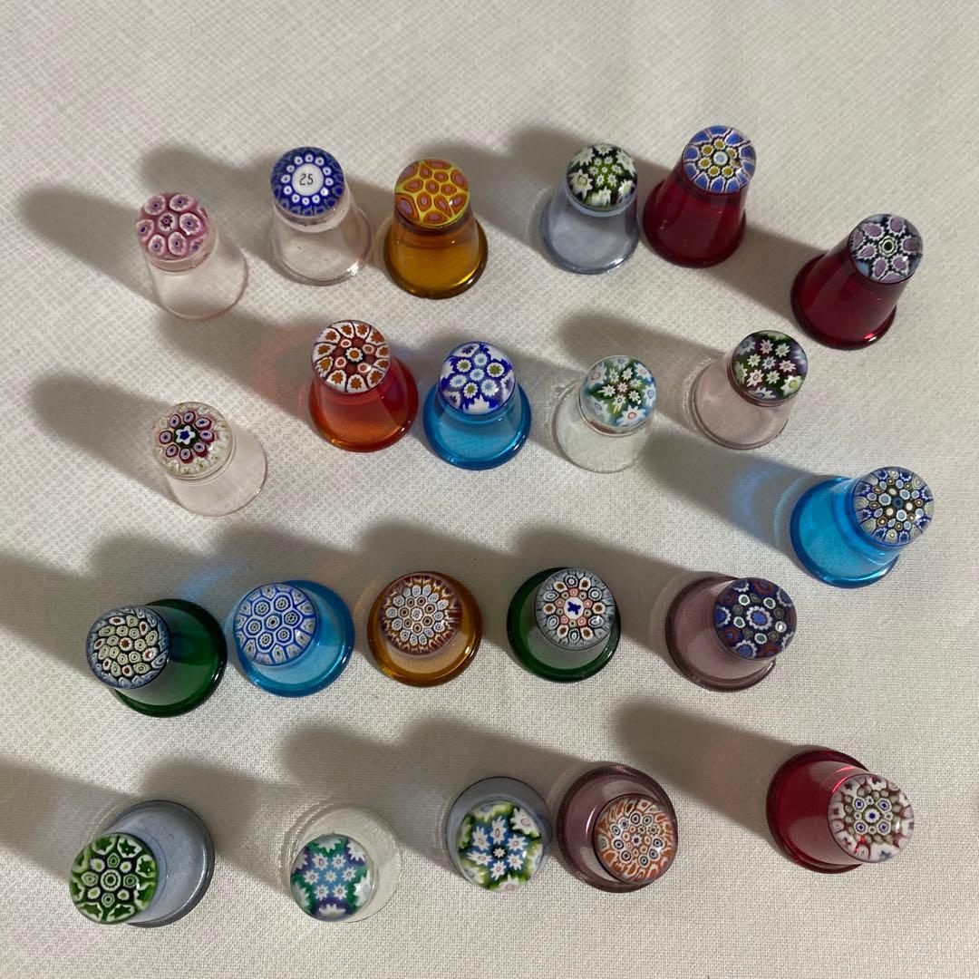 レア　ヴィンテージ　ケイスネス　ミルフィオリ　シンブル　16個