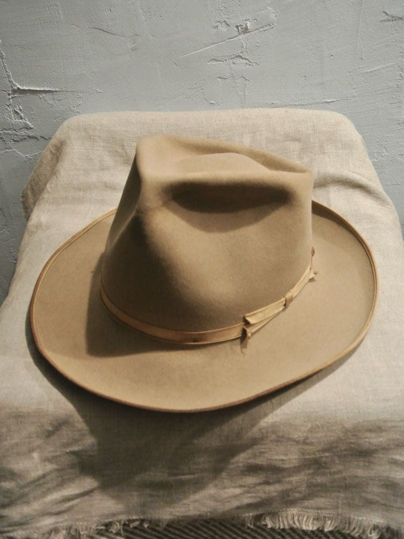 帽子 50s Vintage Stetson 3X BEAVER 1/4 58cm
