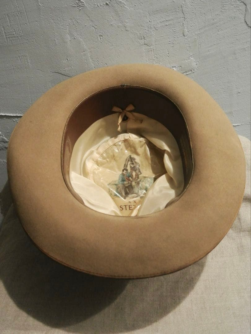 帽子 50s Vintage Stetson 3X BEAVER 1/4 58cm