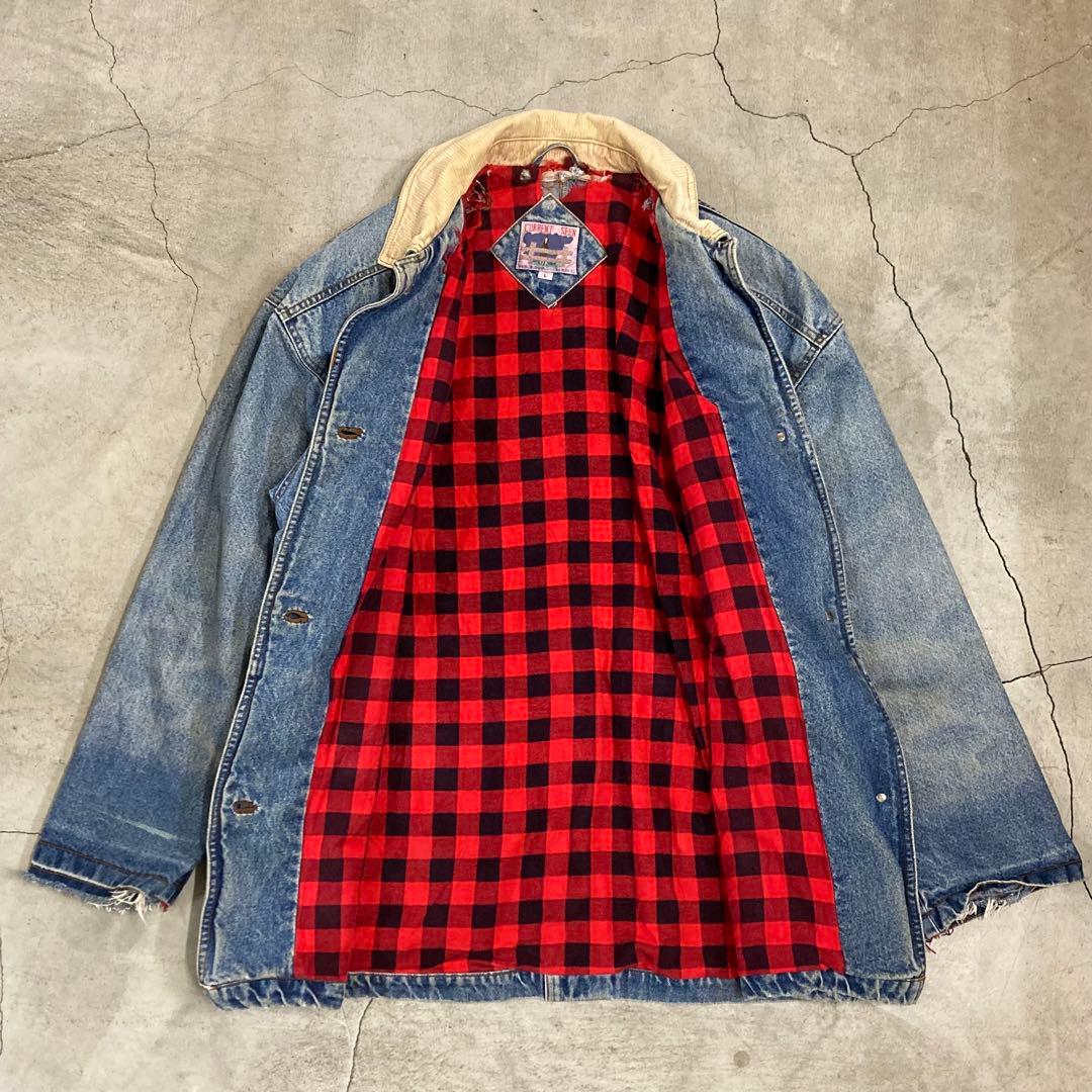 80年代 ビンテージ CURRENTSEEN カバーオール デニム Lサイズ