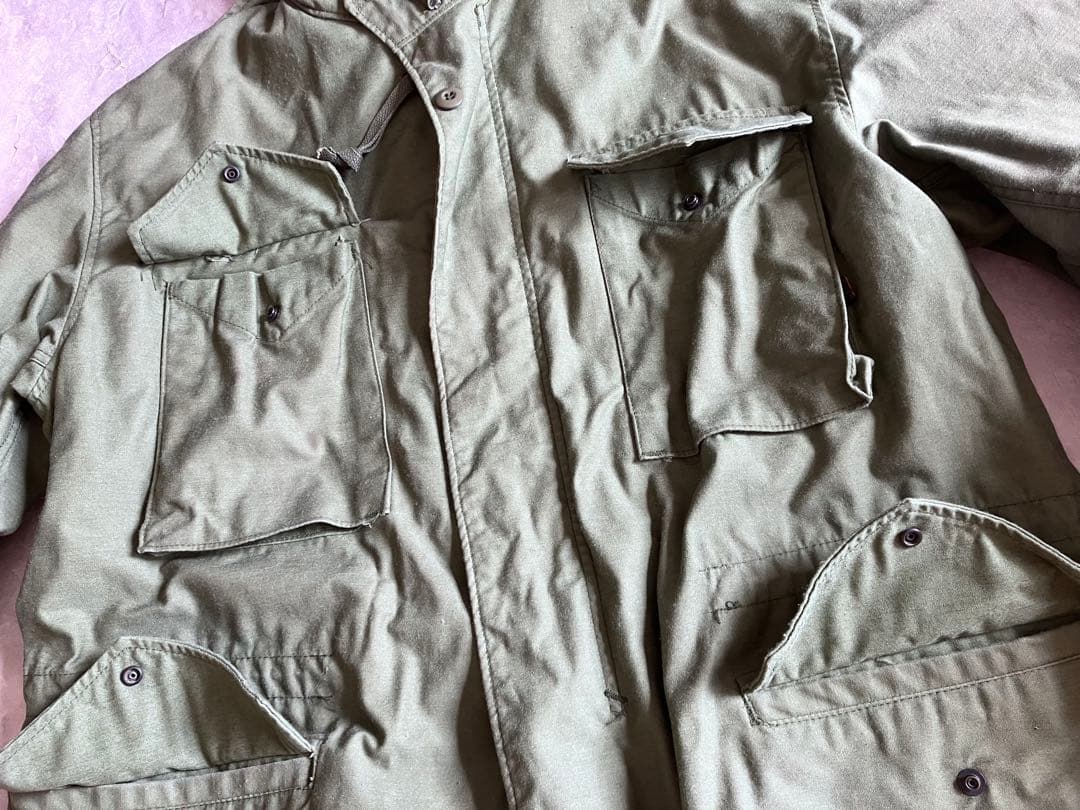 90's M65 フィールドジャケット アメリカ製 米軍 スコービル L-R