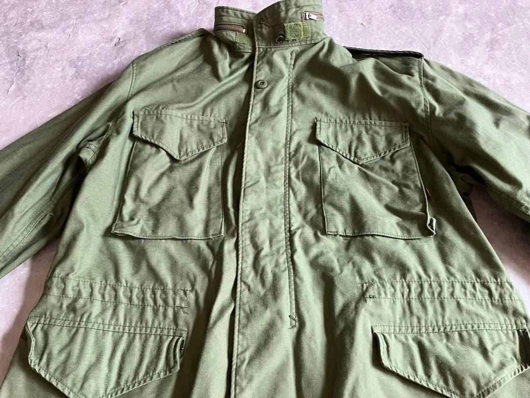 90's M65 フィールドジャケット アメリカ製 米軍 スコービル L-R