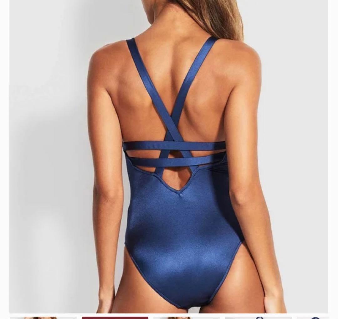 Seafolly Shine On Deep-V Maillot 新品未使用