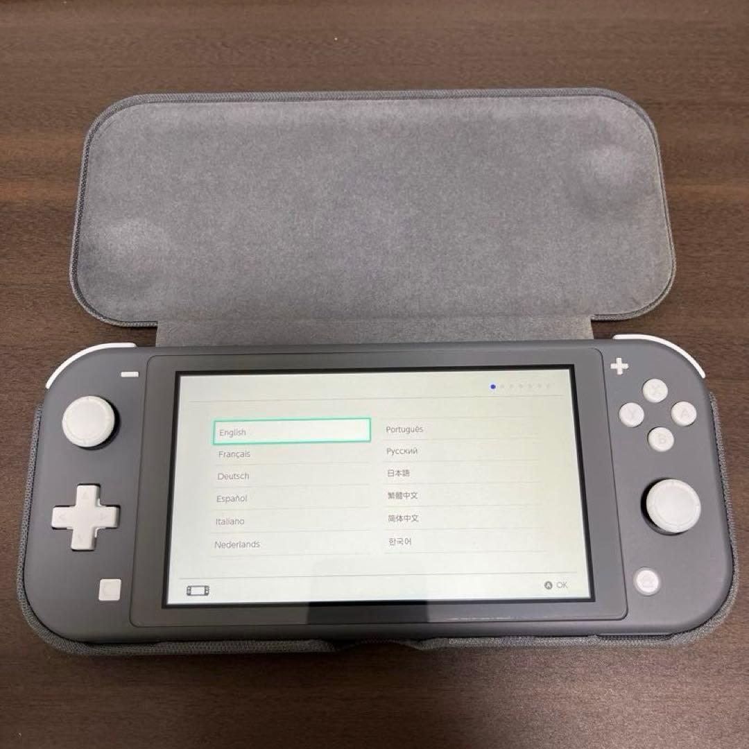 Nintendo Switch Lite グレー 本体　ハードカバーセット