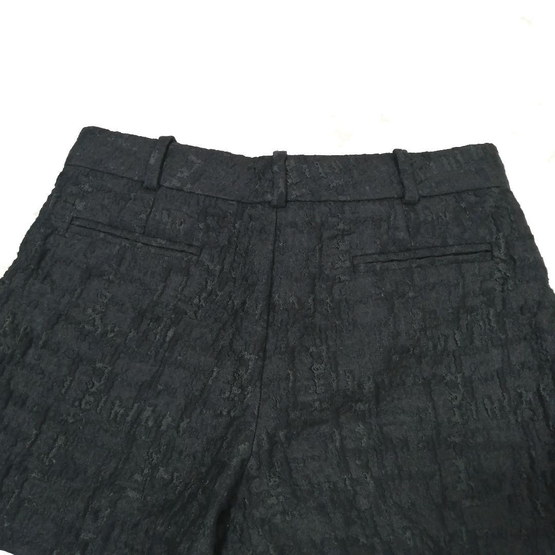 極美品✨ ルイヴィトン　ショートパンツ　ジャガード　ロゴ　黒　38