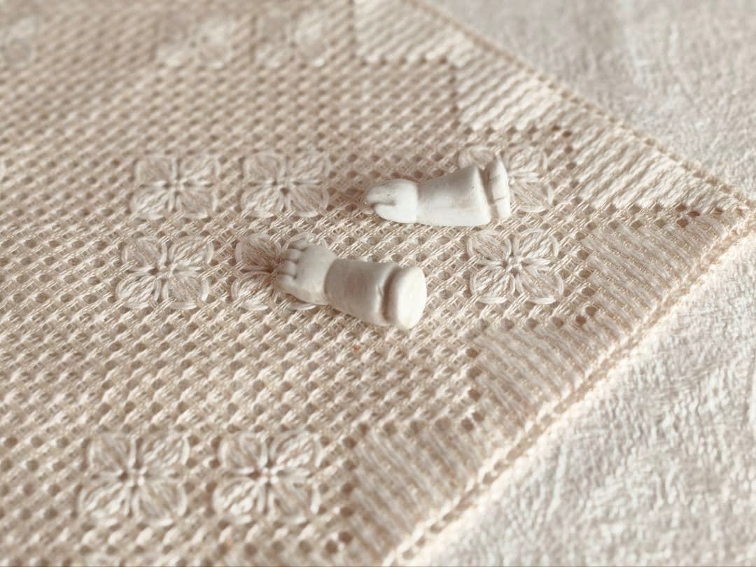 【チョコメルさま】vintage parts ୨୧ * 陶器の小さな 手 ハンド