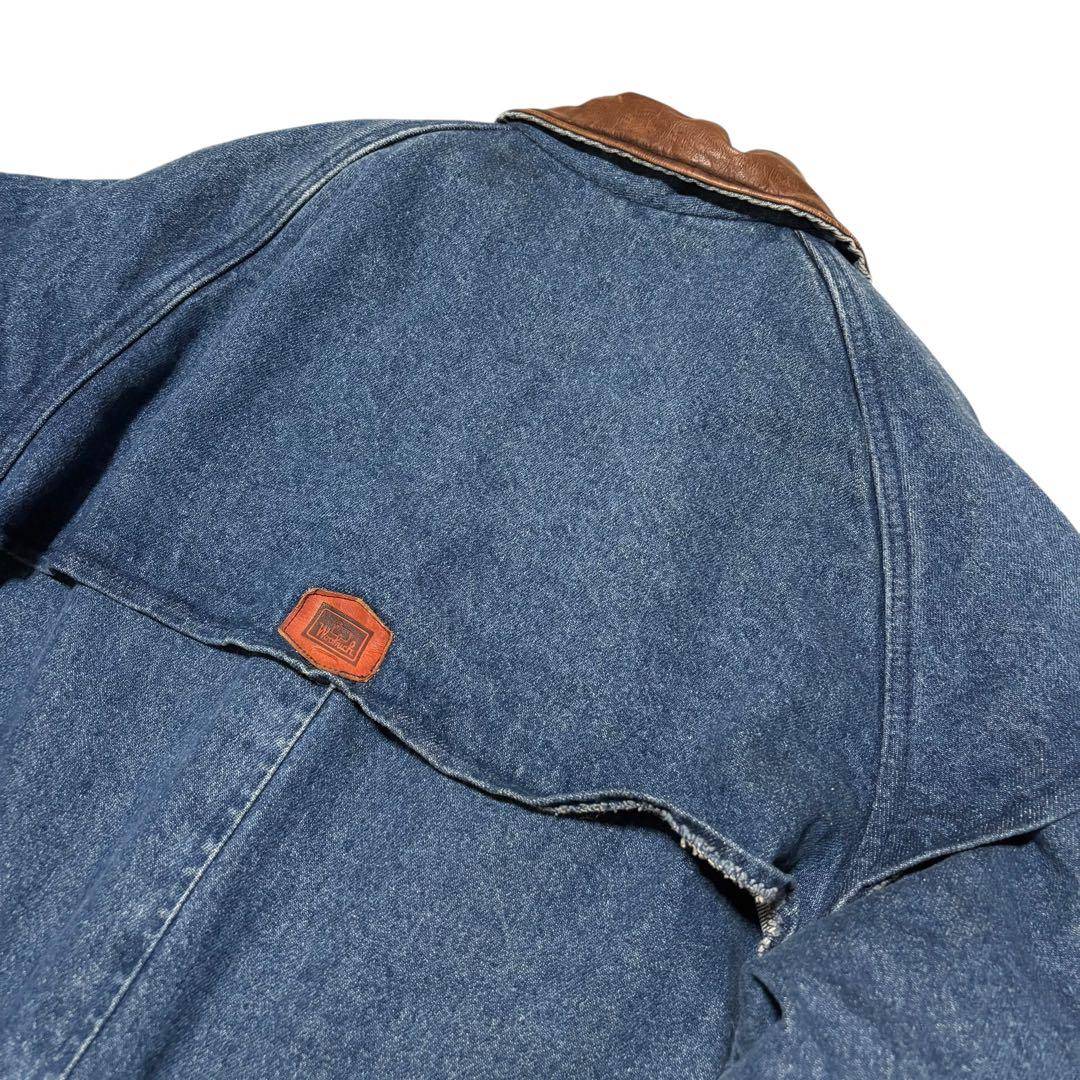 激レア 80s Woolrich デニムダスターコート 超ヘビーオンス USA製