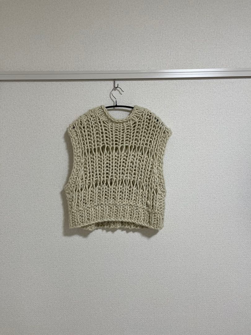 3*5様 ⭐️即購入可⭐️TODAYFUL チャンキーハンドニットベスト　エクリ