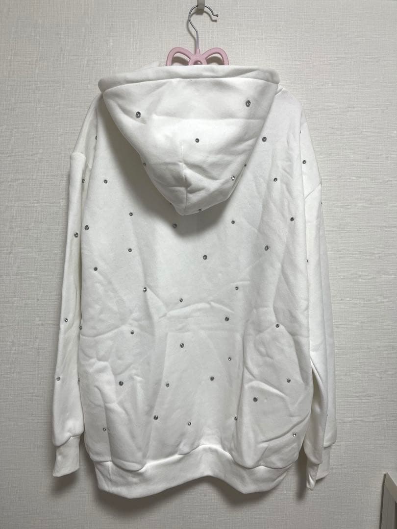 新品　ダーリッチDarich DDロゴビジュージップパーカー　ホワイトF