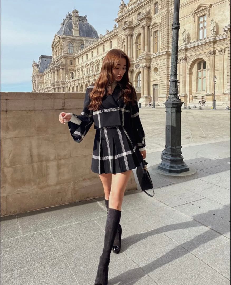 ★sheller(シェリエ) チェック柄ジャケット