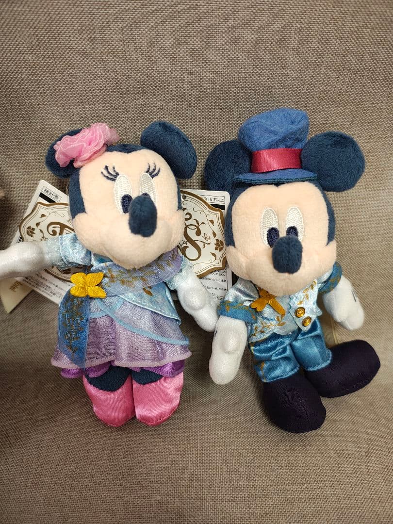 ディズニー　ファンタジースプリングスホテル　ぬいぐるみバッジ ミッキー ミニー