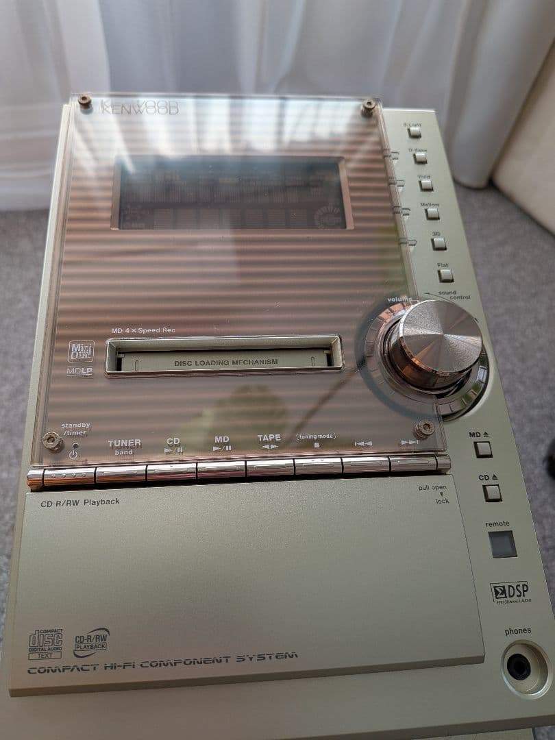 KENWOOD RXD-SL3MD リモコン付き　再生動作確認