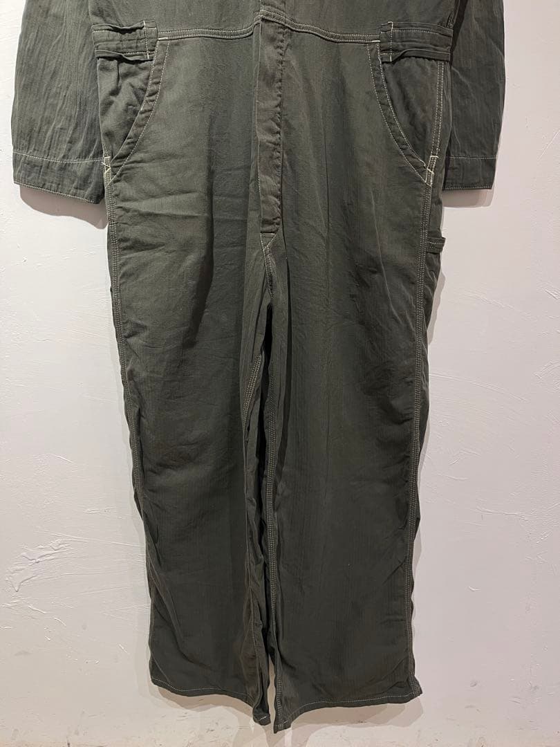 OLD CROW オールド クロウ OLIVE オールインワン ツナギ XL