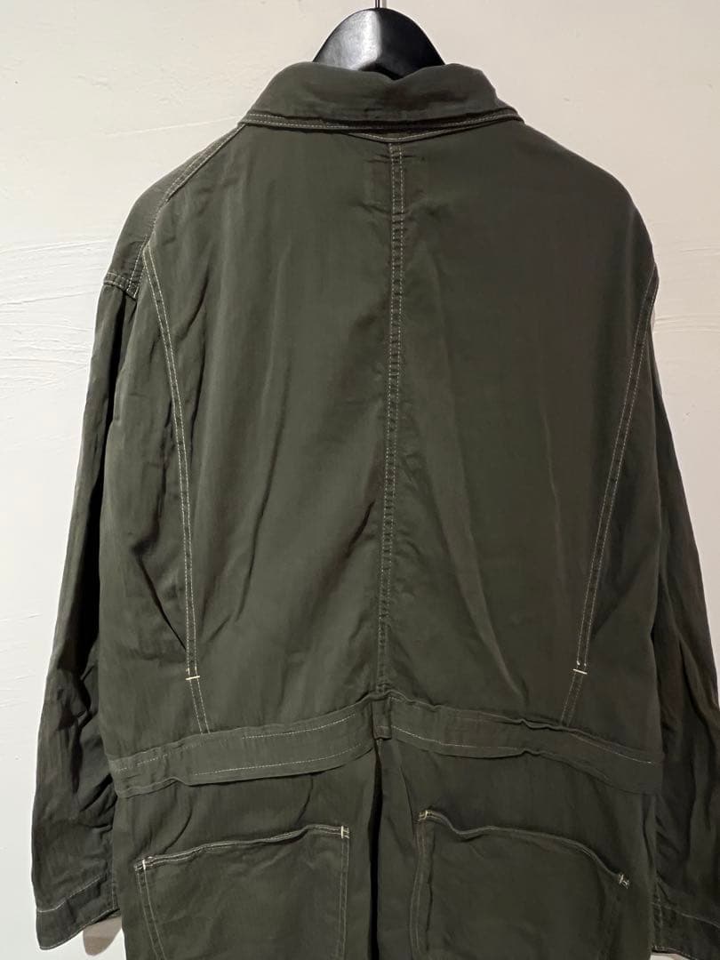 OLD CROW オールド クロウ OLIVE オールインワン ツナギ XL