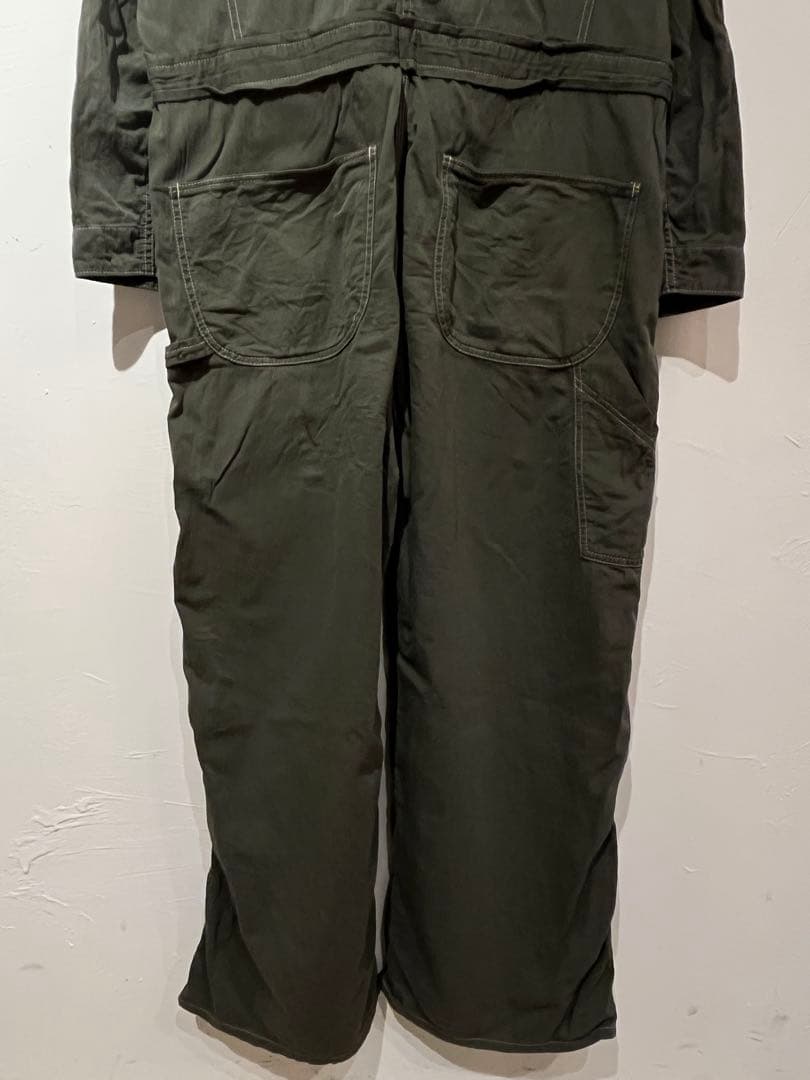 OLD CROW オールド クロウ OLIVE オールインワン ツナギ XL