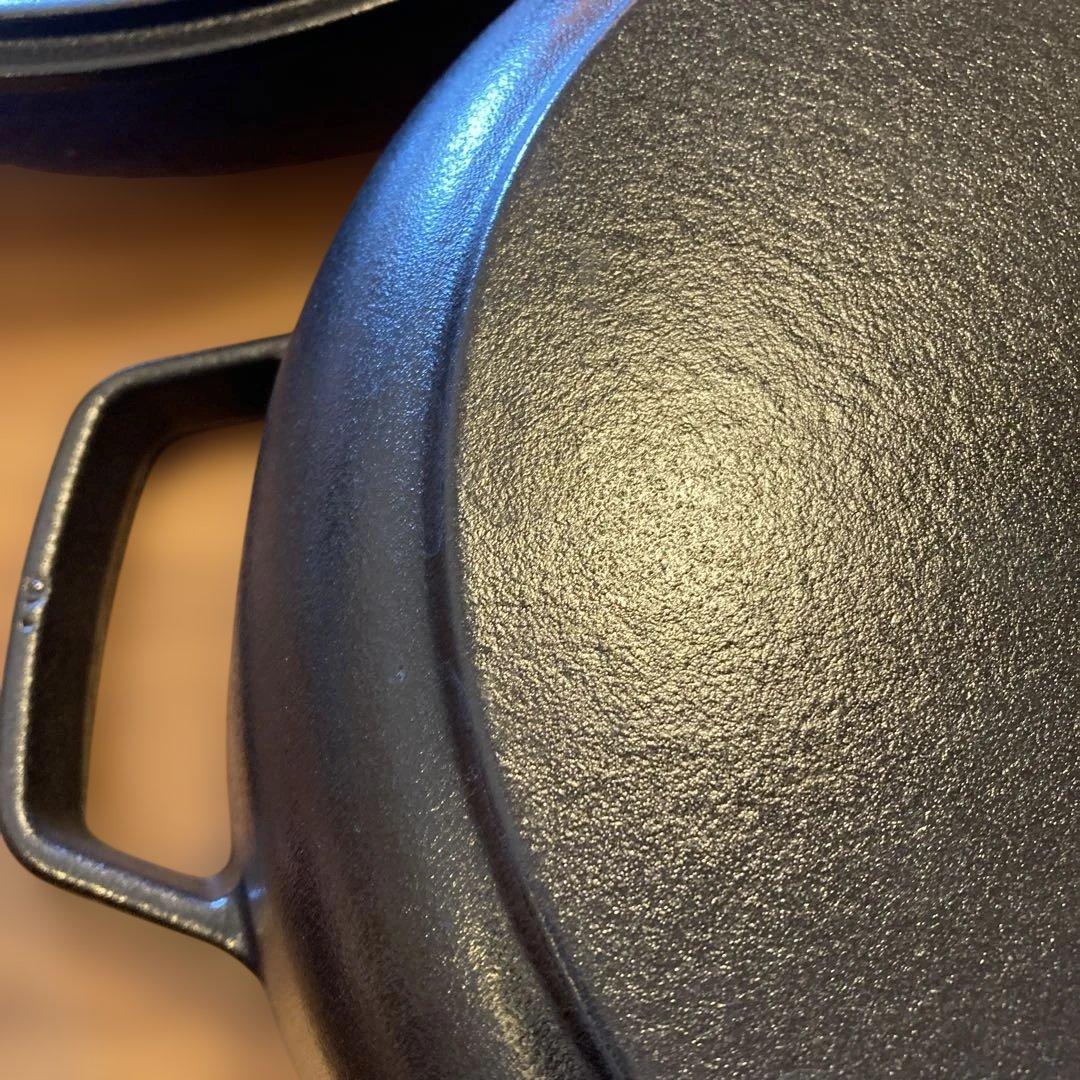 STAUB 鋳鉄 両手鍋 28センチ黒