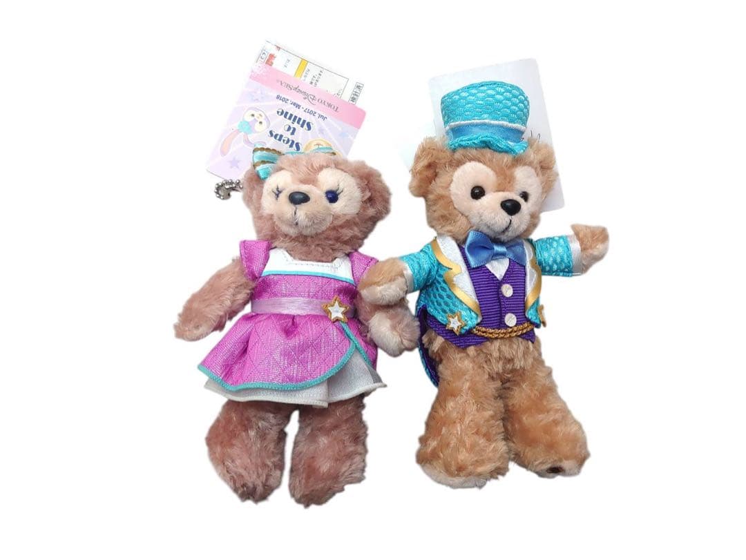 ダッフィーシェリーメイジェラトーニ ぬいぐるみバッジ 10点