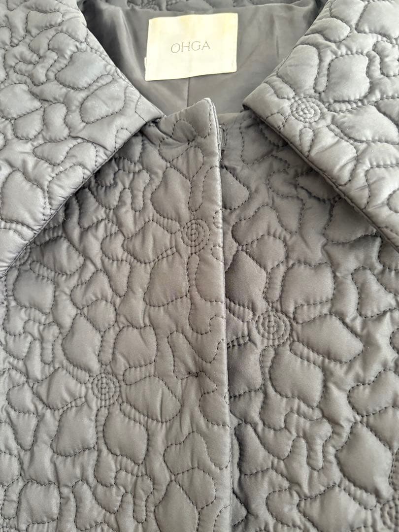 OHGA FLOWER QUIRT COAT フラワーキルトコート