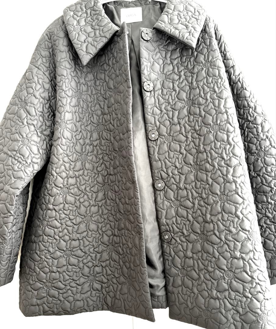 OHGA FLOWER QUIRT COAT フラワーキルトコート