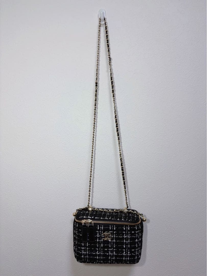 CHANEL シャネル　ノベルティ　チェーン　ショルダーバッグ　ツイード