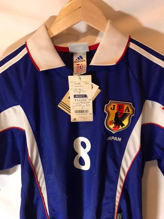新品正規品商品タグ付きadidas 日本代表「8」中田英寿 半袖 Mユニフォーム