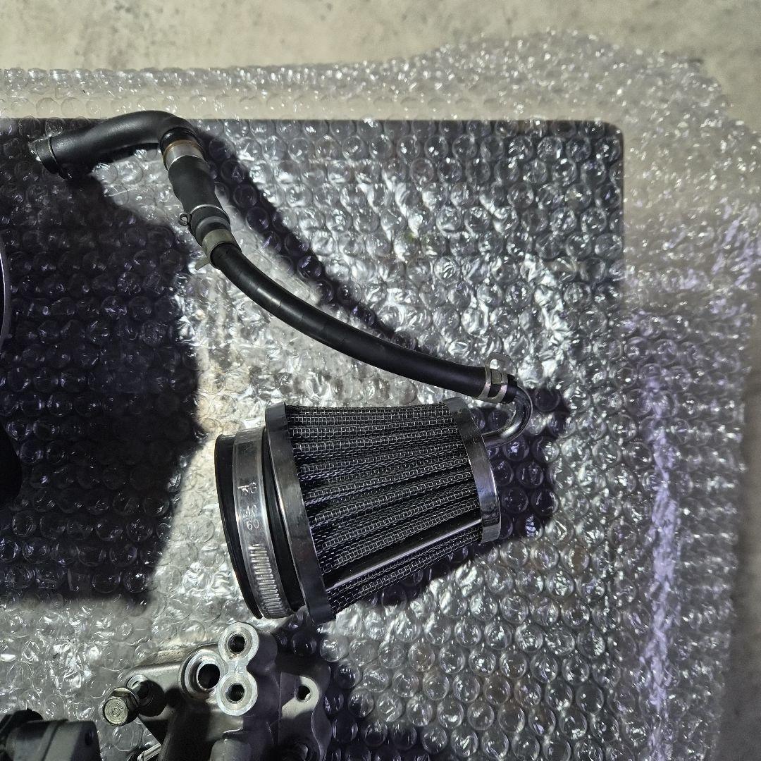 グロムjc75武川　クラッチカバー、オイルクーラー、ビックスロットル