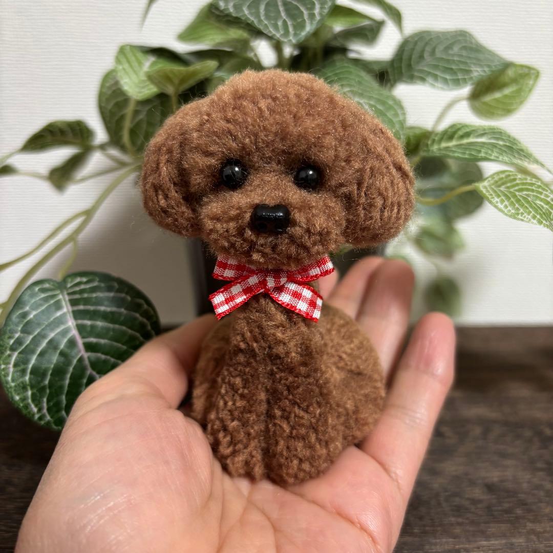 ★ちぃ　動物ぽんぽん　手のひらサイズのトイプードル