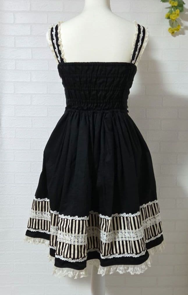 【InnocentWorld　イノセントワールド】 ワンピース　リボン　黒白