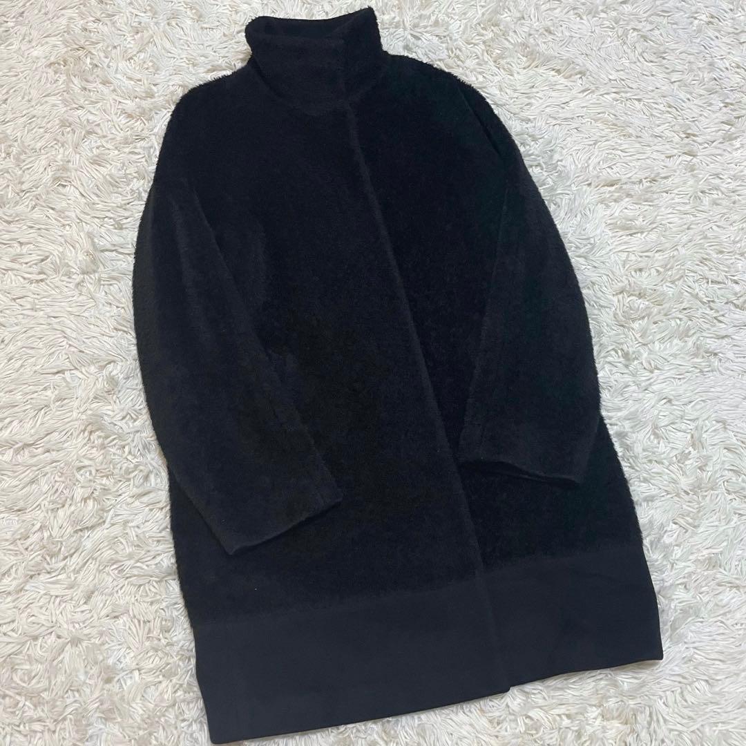希少✨大きいサイズ マックスマーラ シャギーコート アルパカ XL ブラック