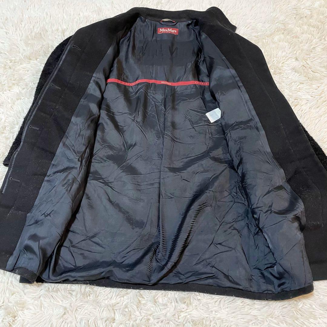 希少✨大きいサイズ マックスマーラ シャギーコート アルパカ XL ブラック