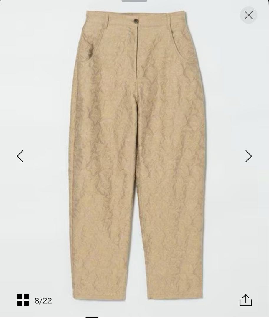 うにさま Conte ペイズリージャガードパンツ M38