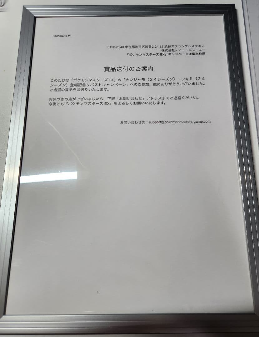 ポケモンマスターズEX　 ナンジャモ シキミ 　アクリルスタンドセット 当選品
