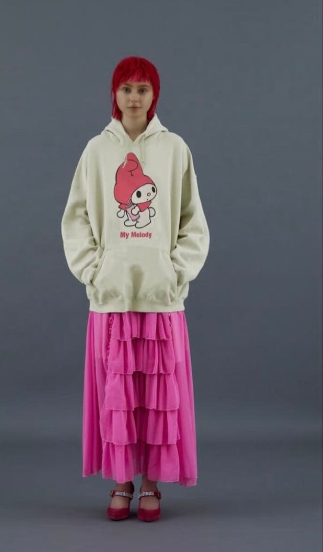 マイメロ　ミセス藤澤涼架着用 MEEWEE ✕LAND MILKBOY パーカー