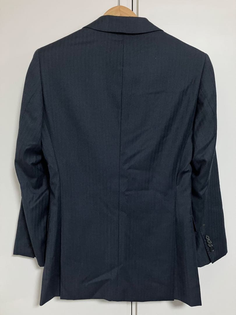 SHIPS✖️ Loro Piana生地のシャドーストライプセットアップ　ネイビー