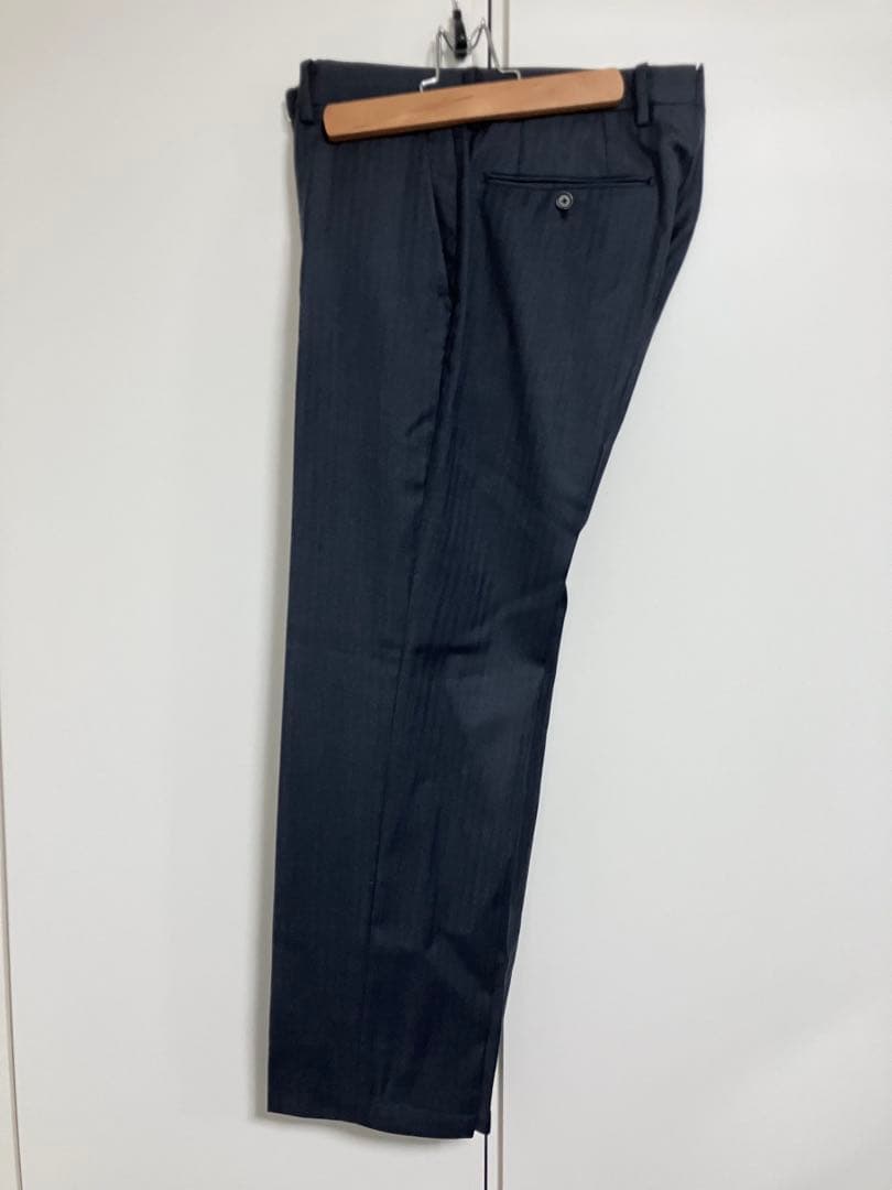 SHIPS✖️ Loro Piana生地のシャドーストライプセットアップ　ネイビー