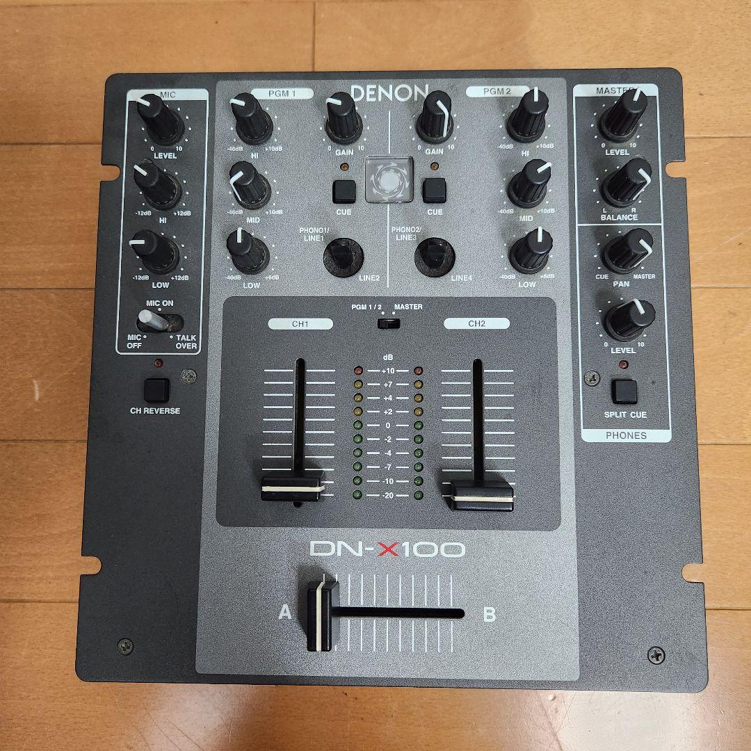 【美品】DN-X100 DENON デノン DJミキサー 動作品 音響