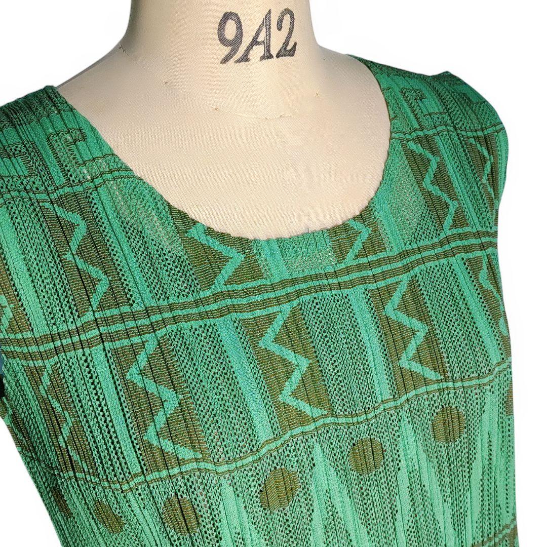 ☆ プリーツプリーズ イッセイミヤケ インナー付き メッシュ ワンピース ☆