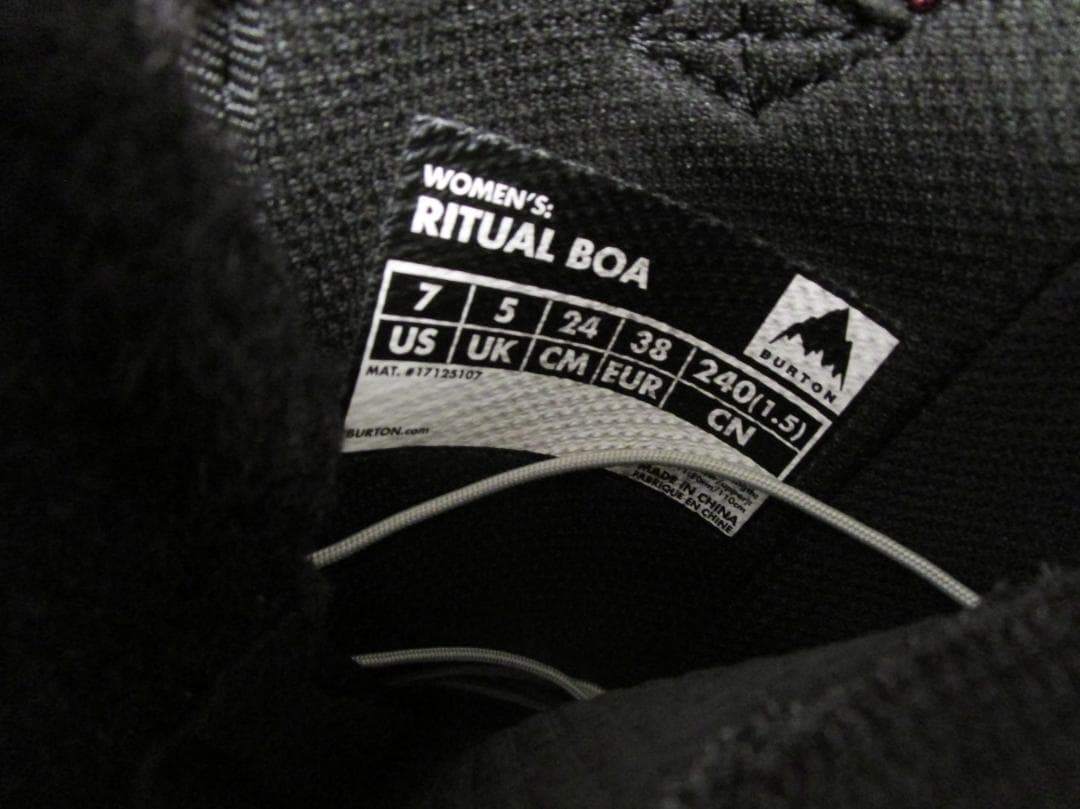 n*u様 バートン 2023-24　ウィメンズ リチュアル BOA® スノーボー